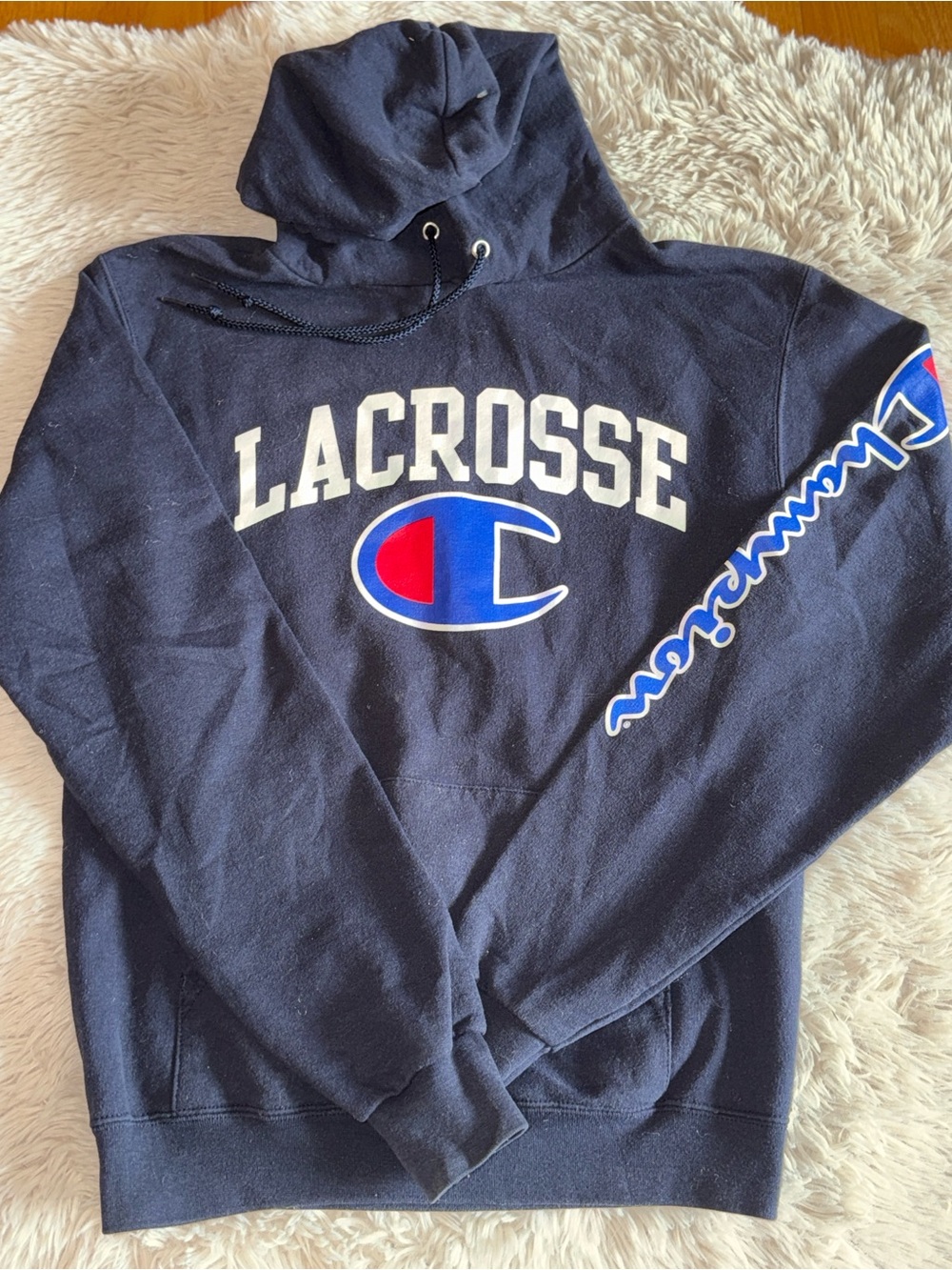 Set of 2- Navy Champion Lacrosse & Grey Lacrosse Unlimited Adult Small - Picture 3 of 9